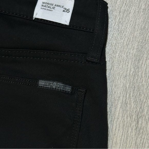 NWT HUDSON NATALIE Black Super Skinny Mid Rise Ankle Jeans 26 - Picture 10 of 10